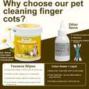 3 x Texsens Pet Ear Cleaner Finger Wipes for Dogs & Cats