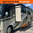 BOYISEN 2 Pack Heavy Duty RV Slide Out Support Jacks, 5000lbs Load Capacity Each, Adjustable 19"-47" with Quick-Release Pin & Micro-Adjustment Crank, for Slide-Out Rails on Camper & Travel Trailer