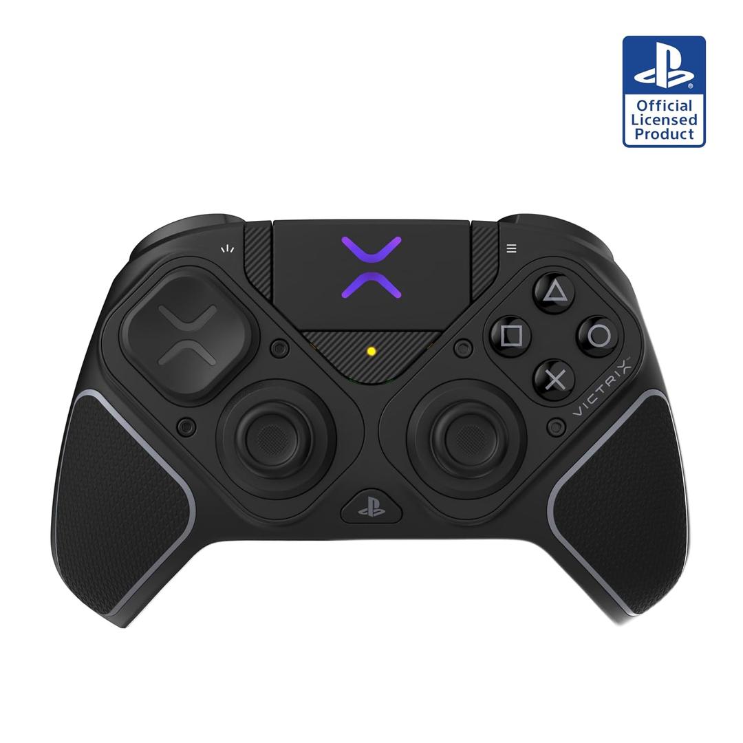 Turtle Beach Victrix Pro BFG Reloaded Wireless Gaming Controller Officially Licensed for PlayStation 5, PS5, PS4, PC, Fightpad Module, Hall-Effect Sticks/Triggers, Customizable Controls - Black