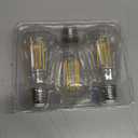 Ascher Vintage LED Edison Bulbs, 6W, Equivalent 60W, Non-Dimmable, High Brightness Cool White 4000K, ST58 Antique LED Filament Bulbs with 80+ CRI, E26 Medium Base, Clear Glass, Pack of 6