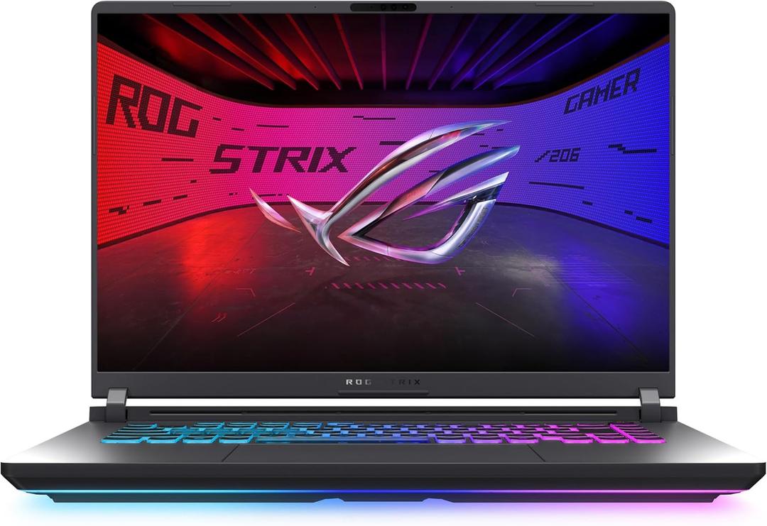 ASUS ROG Strix G16 (2025) Gaming Laptop, 16 FHD+ 16:10 165Hz/3ms Display, NVIDIA GeForce RTX 5050 Laptop GPU, Intel Core i7 Processor 14650HX, 16GB DDR5, 1TB PCIe Gen 4 SSD, Wi-Fi 7, Win 11 Home