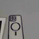 Misea Magnetic for iPhone 16 Pro Max Case Compatible with MagSafe [Never Yellowing] [Military Grade Drop Protection] Full Camera Lens Protector Plating Soft Clear Phone Case for Women 6.9", Purple