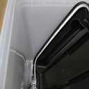IRIS USA Dog Food Storage Container, 2 Pack, Up to 30 lbs Each, Airtight Seal for Freshness, Wheels for Rolling, Easy One Hand Opening, Made in USA, BPA Free, Clear/Black