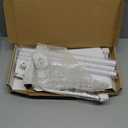 LamYHeng 80"-31" Tall White Floor Holder Stand Mount for Security Cameras, 3.2lbs Base, Height Adjustable 31.5-80", Compatible with Baby Camera Monitor/Security Cameras/Pet Camera