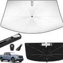 Windshield Sun Shade Umbrella Custom Fit for Ford Maverick 2022-2025 Foldable UV Protection Car Cover, Emergency Rain Shield & Dashboard Protector - Durable Auto Accessory