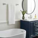 Amerock Glacio 24" Clear/Brushed Nickel Towel Bar