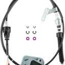 Automatic Transmission Shift Control Cable 33820-02370 33820-01050 Compatible with Toyota Corolla/Matrix 1.8L 2003 2004 2005 2006 2007 2008 Auto Trans Shifter Control Lever Cable