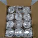 Silver Votive Candle Holders, Mercury Glass Tealight Candle Holder Set of 12, Perfect Centerpieces for Wedding, Party, Home Decor