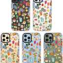 for iPhone 13 Pro Max Case, Gourmet Food Collage Pattern with Fruits & Croissants, Military-Grade Drop Protection, Juicy Foodie Soft Slim TPU Protective & Camera Protection for Women Girls (FancyCut)