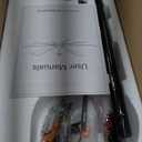 ZMISHIBO 72 inch Large Ceiling Fans with Lights and Remote, Indoor/Outdoor Black Modern Ceiling Fan for Kitchen Living Room Patio, 6 Speed Reversible Quiet DC Motor, 3 CCT, Dual Finish 8 Blades