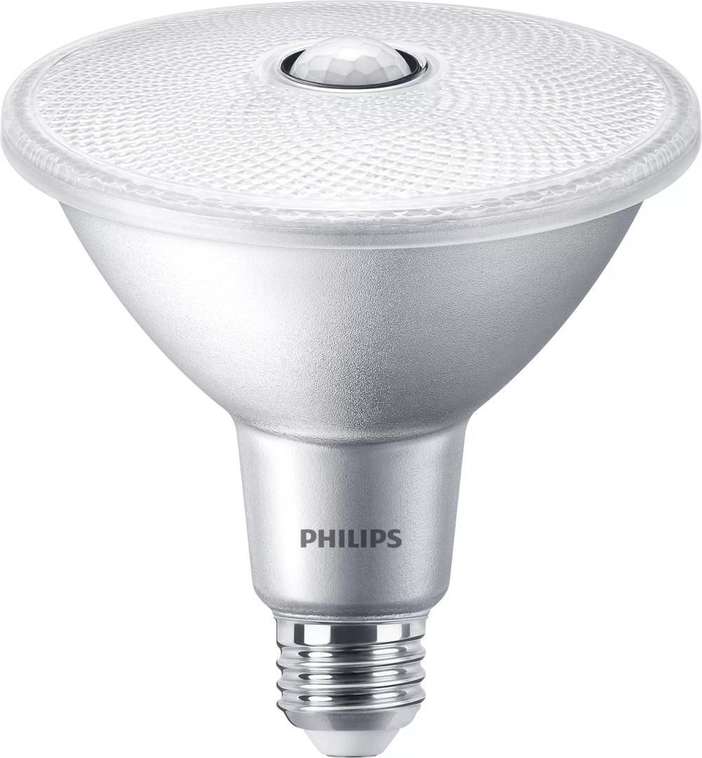 PHILIPS PAR38 Motion Sense LED Light Bulb - Flicker-Free Frosted Non-Dimmable Bulb with EyeComfort Technology - 120W Light Bulb with E26 Base - 1 Pack