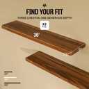 Floating Shelves for Wall, Premium 36-inch Solid Walnut Wood, Set of 2, 36" x 8" x 1.37"