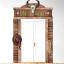 West Cowboy Party Door Decoration Wild West Party Decoration Cowboy Door Banner Hanging Supplies Western Themed Saloon Banner for Western Rustic Bar Photo Booth Props Favor