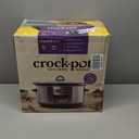Crock-Pot Large 8-Quart Programmable Slow Cooker with Auto Warm Setting, Black Stainless Steel (Pack of 1)