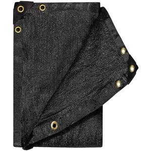 e.share 90% Heavy Duty Shade Cloth for Garden, 10 Ft X 20 Ft Sun Shades Outdoor Patio with Grommets for Plant Covers,Porch Screen,Pergola Shade Cover,Greenhouse,Black