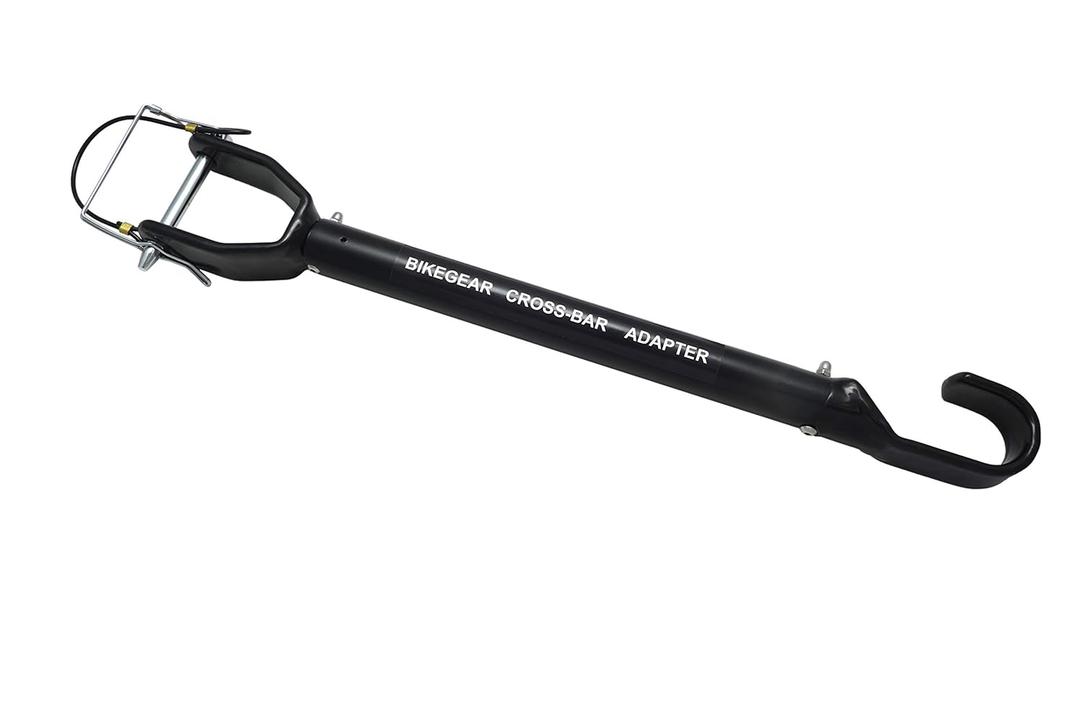 BIKEGEAR Sports Tension Bar Bicycle Cross-Bar Adaptor Top Frame Telescopic Adaptor for Women and Kids Bikes