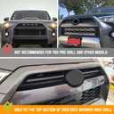 SEVEN SPARTA 4 PCS Grill Led Lights Compatible with Toyota 4Runner 2020-2024, Including SR5, TRD Sport, Off-Road, Premium and Limited Grille, Fuse and Instruction Included (Smoke Shell/White Lights)