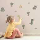 Dinosaur Wall Decals - Easy-to-Apply & Removable Wall Stickers: Transform Your Toddlers Bedroom with Durable, Vibrant Peel-and-Stick Wall Decor  Stickers for Kids