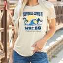 Beach Hawaiian Shirt for Women Summer Vacation Tee Surf Wave Lover Tshirt Palm Trees Graphic Casual Short Sleeve Top