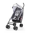 Summer Infant 3Dlite Convenience Stroller, Gray - Lightweight Stroller with Aluminum Frame, Large Seat Area, 4 Position Recline, Extra Large Storage Basket - Infant Stroller for Travel and More (Grey)