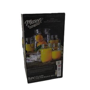 5pc Glass Drink Water Set