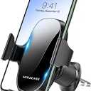Miracase Phone Holders for Your Car with Metal Hook Clip, Air Vent Cell Phone Car Mount, Hands Free Universal Automobile Cradle Fit for iPhone Android and All Smartphones, Classic Black
