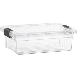 Superio Storage Bins with Lids, Clear Plastic Containers for Organizing, Stackable Totes, BPA Free, Odor Free, Organizer Boxes for Home, and Dorm (32 Quart)