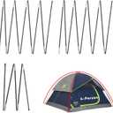 Upgraded 3 PCS Replacement Tent Poles for Coleman 4 Person Sundome Camping Tent, Camping Tent Accessories for Coleman Camping Tent, Pre-Assembled Fiberglass Replacement Pole Set