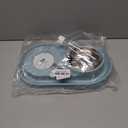 Luck Dawn Double Dog Cat Bowls Water and Food Bowl SetDetachable Stainless Steel Bowl Automatic Water Dispenser Bottle Pet Feeder for Small or Medium Size Dogs Cats Puppy Kitten Rabbit (Green)