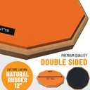 SLINT 12 Double-Sided Practice Pad 2-Surface Drumming Trainer for Snare Practice, Quiet Home Use, Kids & Beginners