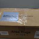 zesthome 8x10 Area Rugs for Living Room,Non-Slip Backing Washable Rugs,Vintage Large Area Rug Stain Resistant Home Decor Rug (Orange, 8'x10')