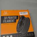 TECBEARS PLA 3D Printer Filament, PLA Filament 1.75mm, Neatly Wound 3D Printing Filament, Dimensional Accuracy +/- 0.02 mm,Fits for Most FDM 3D Printers,1 Kg Per Spool, Pack of 2, Black+Black