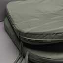 Battilo Chair Cushions for Dining Chairs with Ties, Indoor/Outdoor Kitchen Chair Pad with Non-Slip Backing, Dining Seat Cushion with Machine Washable Removable Cover, 16"x16"x2", Set of 2, Sage Green