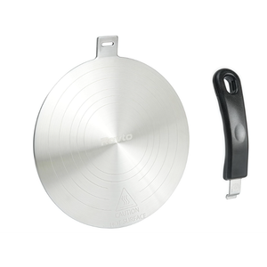 Ravto 9.45 Inch Stainless Steel Induction Plate Adapter, Cooktop Heat Diffuser with Detachable Handle,Fire Diffuser for Electric or Gas Stove