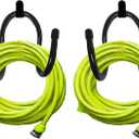 Pmsanzay 2 Pack Hose Hanger,Metal Hose Holder Wall Mount, Hook for Garden Hose/Expandable Hose/Hose Reel/Water Hose/Pocket Hose/Flexable Hose/Magic Hose- Chain-Link Fence or Wall Mount