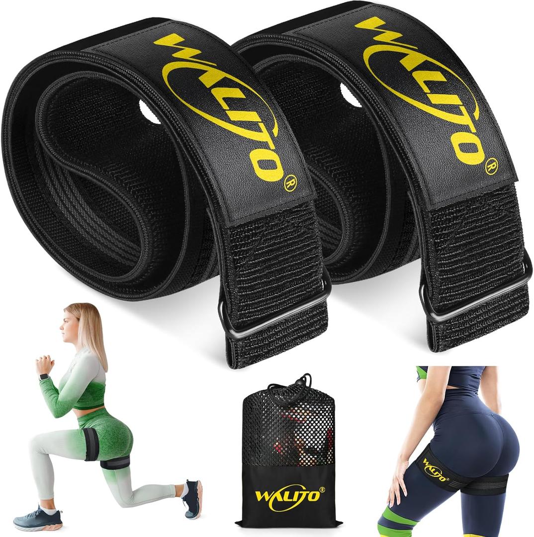 BFR Booty Bands for Women Glutes - Blood Flow Restriction Bands with Weekly Plan for Legs, Butt & Hip Building, Occlusion Bands for Workouts, Best Fabric Bands for Squat Butt & Thigh (Black Bands)