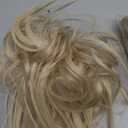 Claw Clip Short Ponytail Messy Bun Hair Piece Bendable Hair Branch Extensions Fluffy Wavy Curly Synthetic Versatile Cream Blonde Hairpieces