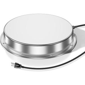 Chicken Water Heater, 110 Watt Chicken Waterer Heated Base 11 in for Metal Poultry Founts, Chicken Drinker Heater for Winter (Grey)