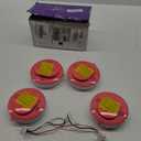 Kidde Hardwired Smoke & Carbon Monoxide Detector, 10-Year Battery Backup, Voice Alerts, Interconnectable LED Warning Light Indicators, 4 Pack