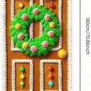 2 x BlissYard Christmas Door Cover 71x35 Inch Gingerbread House Door Banner Merry Christmas Winter Porch Sign for Front Door, Farmhouse Holiday Entry Decor Indoor Outdoor Party Hanging Cover