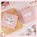 2 Pcs Pink Rose Hand Towels for Bathroom Decorative Rose Flower Bathroom Towels Embroidered 100% Cotton Spring Floral Hand Towels 13.4x29 Inch for Guest Room Valentine Gift (Pink,Rose)