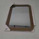 16X22 Brown Carved Wood Mirror