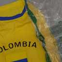 Petitebella Colombia & Flag Puppy Dog Shirt (Yellow/Blue Hem, XXX-Large)