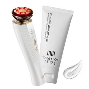 3-in-1 Red Light Therapy for Face and Neck, Skin Tightening Device True Beauty Glow Facial Massager for Skin Care, Effective Wrinkle Reduction Anti-Aging with Lifting, Tightening, Infusing (White)