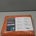 LuxClub 4 PC Queen Sheet Set, Queen Size, Deep Pockets 18" Wrinkle Free Cooling Sheets Machine Washable Hotel Bedding Silky Soft - Autumn Orange Queen