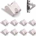 Hotop 8 Pieces 920158 Refrigerator Shelf Clips Freezer Cooler Shelf Support Commercial Replacement Rack Clips Buckles for Fridge Parts