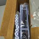 HuggieGems 4 Tier Floor Standing Corner Shower Caddy Organizer Shelf with Hooks, Bathroom Shelves Stand Rack, Black