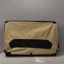 Amazon Basics Folding Soft Crate for Cat, Dog, Rabbit, Portable and Collapsible, 36 Inch, Tan, L 36" x 24" x 24"
