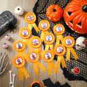 Tigeen 12 Pcs Halloween Award Ribbons Costume Contest Pumpkin Carving Trunk or Treat Prize Ribbon for Party Favors Office Classroom Decorations Winner Recognition(Trunk or Treat)