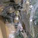 LinTimes 6 FT Pre-Lit Christmas Garland, Gold Lighted Xmas Garland with 20 LED Lights with Timer for Mantle Staircase Table, Winter Garland with Ribbon, Xmas Ball, Pine Cones, Star, Battery Operated